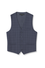 Vistar Slim Plaid Vested Suit