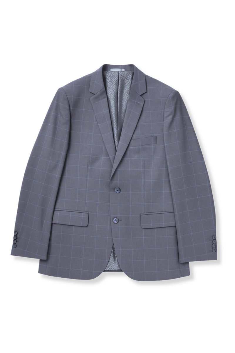 Holland Slim Plaid Vested Suit