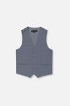 Holland Slim Plaid Vested Suit