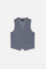 Holland Slim Plaid Vested Suit