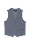 Holland Slim Plaid Vested Suit