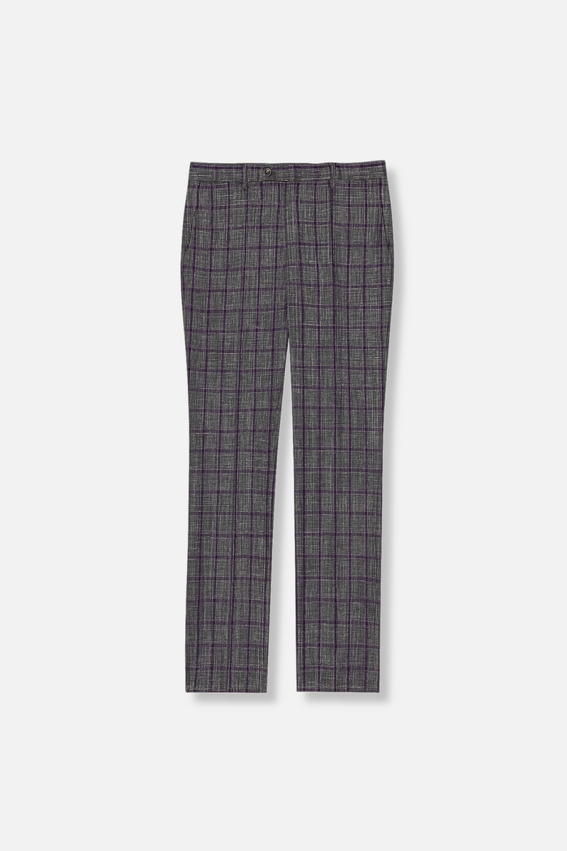 Pirlo Windowpane Vested Suit