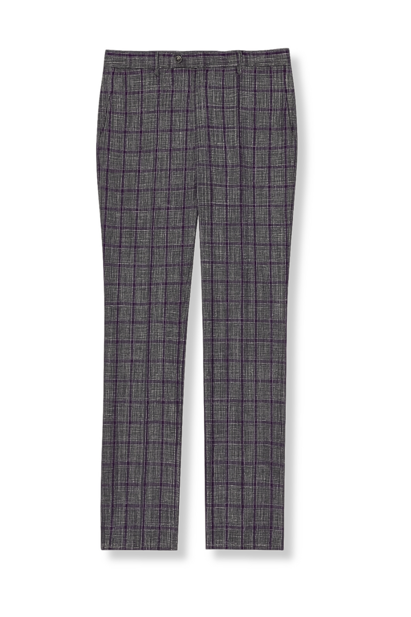 Pirlo Windowpane Vested Suit