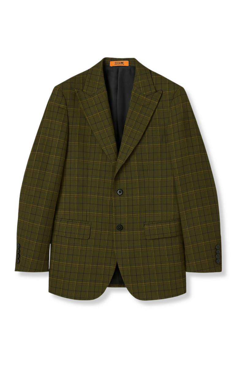 Valentino Plaid Vested Suit