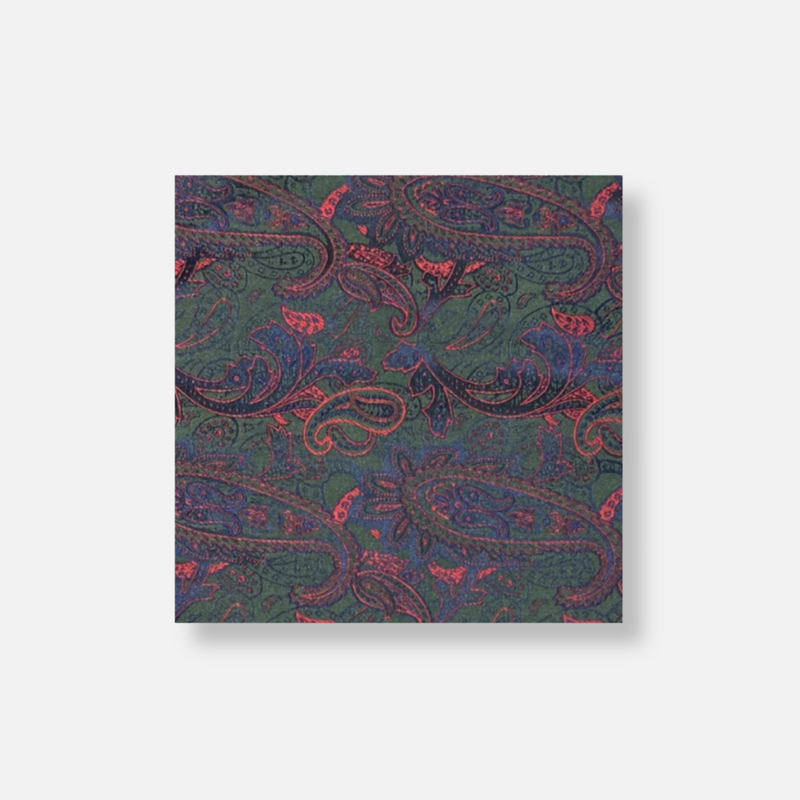 Ames Paisley Pocket Square