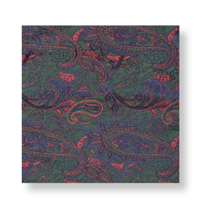 Ames Paisley Pocket Square