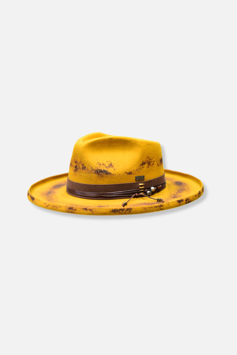 Detroit Distressed Fedora
