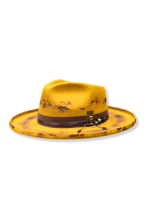Detroit Distressed Fedora
