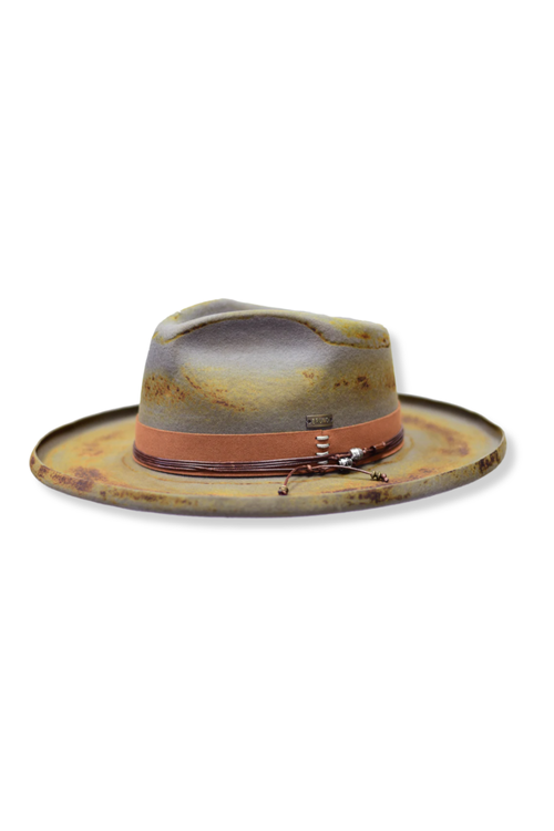 Detroit Distressed Fedora