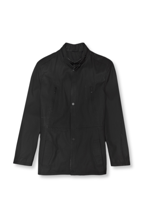 Zeus Matte Leather Jacket