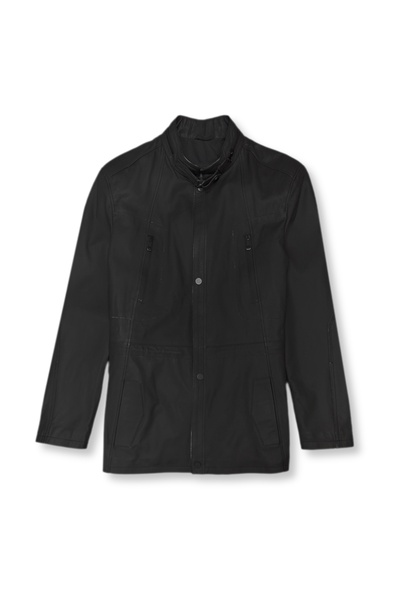 Zeus Matte Leather Jacket