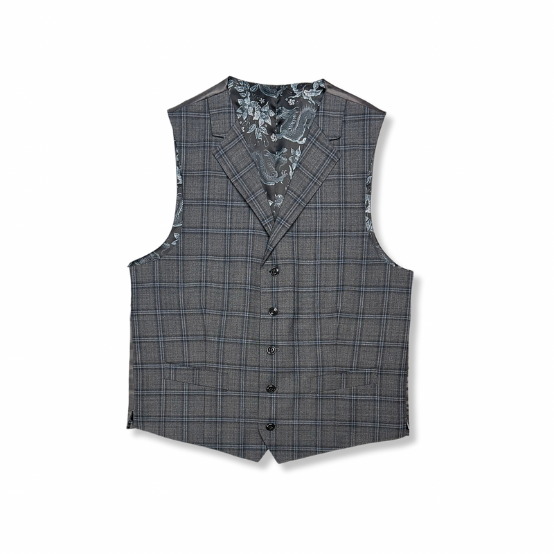 Veleso Plaid Vested Suit