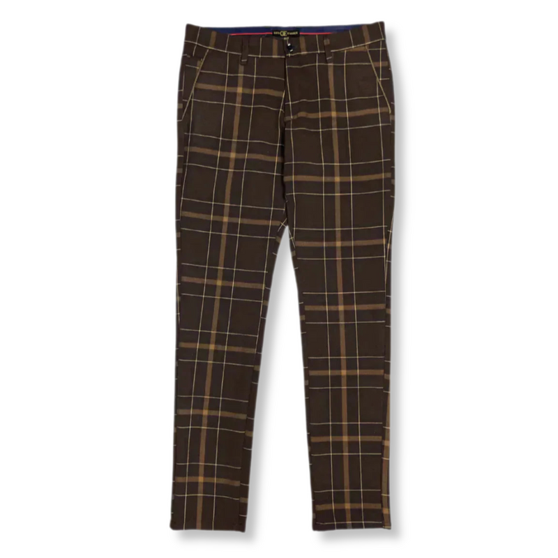 Derington Slim Fit Plaid Pants