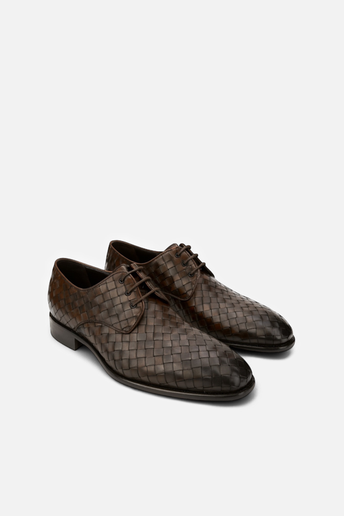 Gallo Woven Lace-up Shoes
