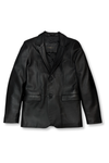 Donovan Leather Blazer