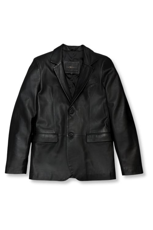 Donovan Leather Blazer