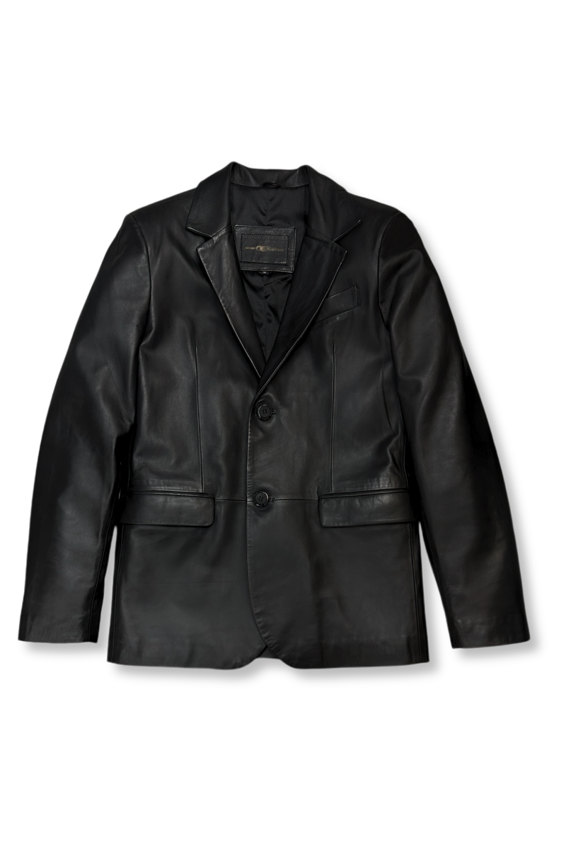 Donovan Leather Blazer