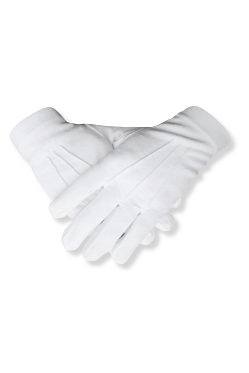 Glow White Formal Gloves