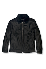 Dawson Leather Shearling Flight Jacket