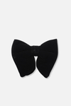 Droopy Long Velvet Bow Tie