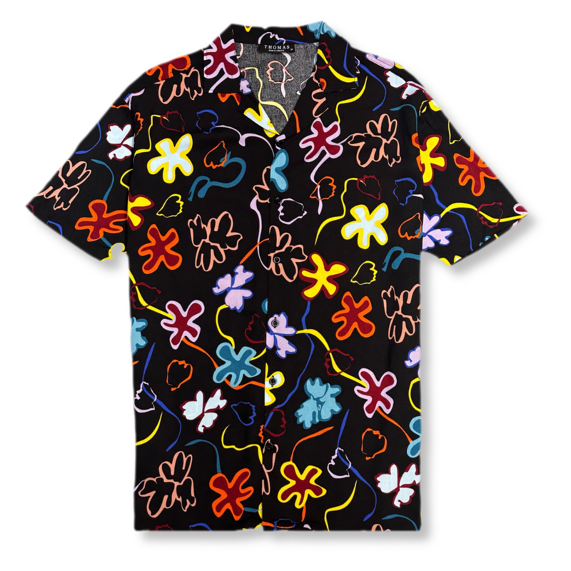 Teague Tropical Resort Revere Collar Shirt