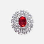 Barnes Oval Lapel Pin Brooch