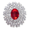 Barnes Oval Lapel Pin Brooch
