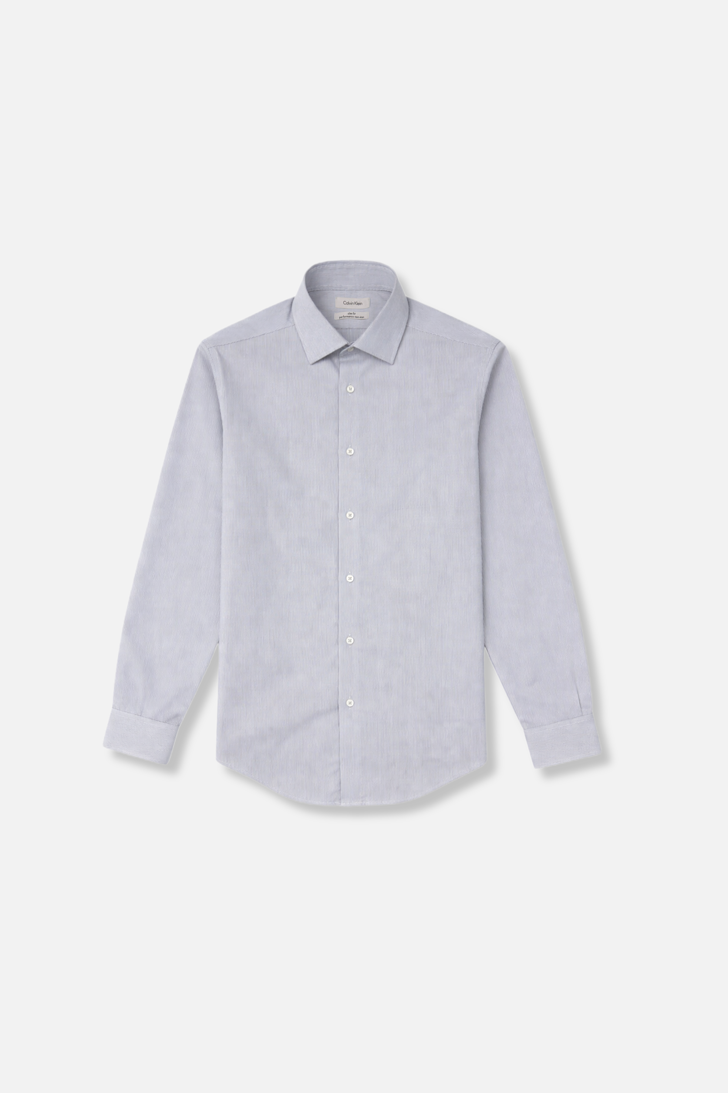 Calvin Klein Men's Dress Shirt Non Iron Slim Fit Stretch Stripe