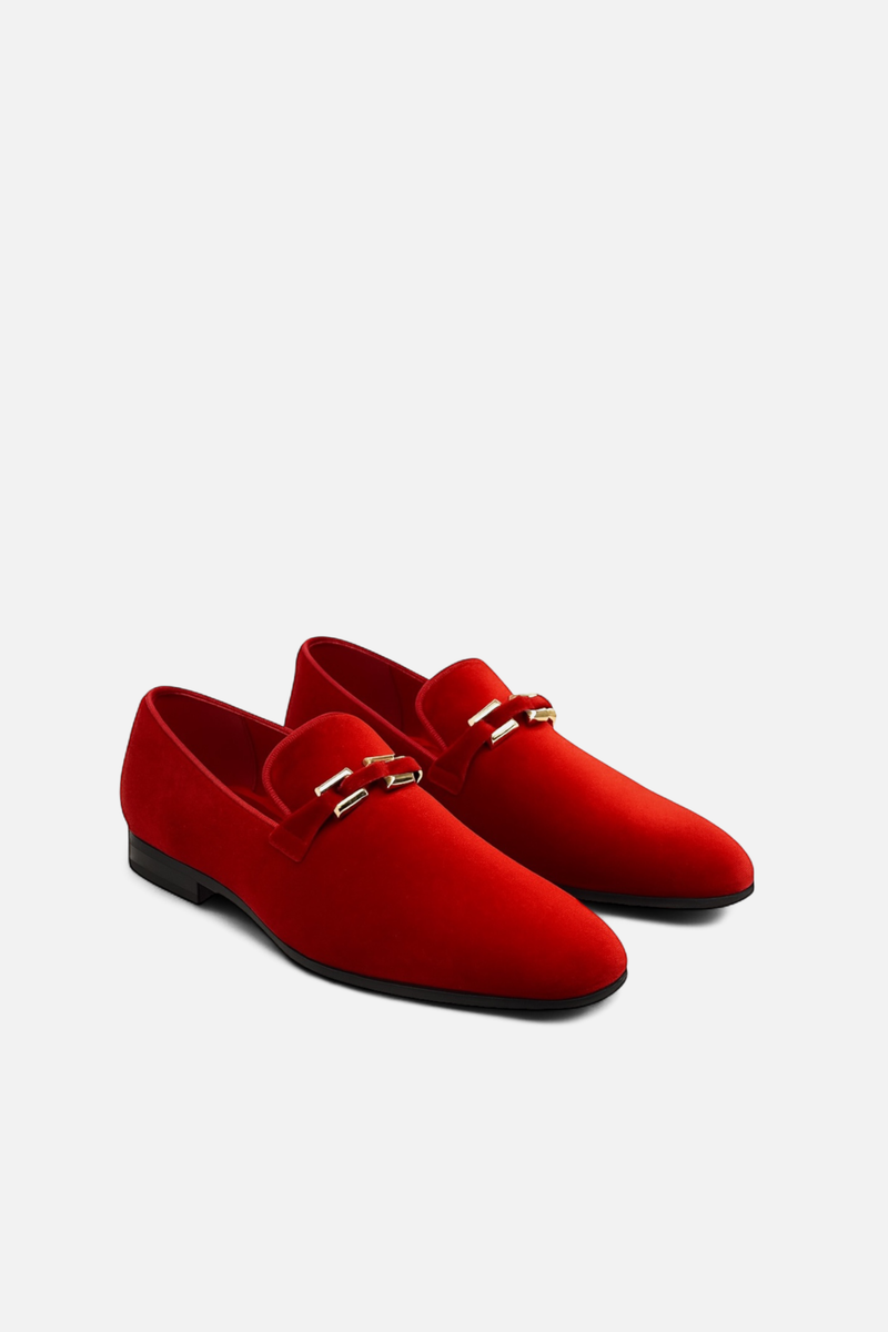 Formal Velvet Leather Slip Ons Black NEFNYC – New Edition Fashion