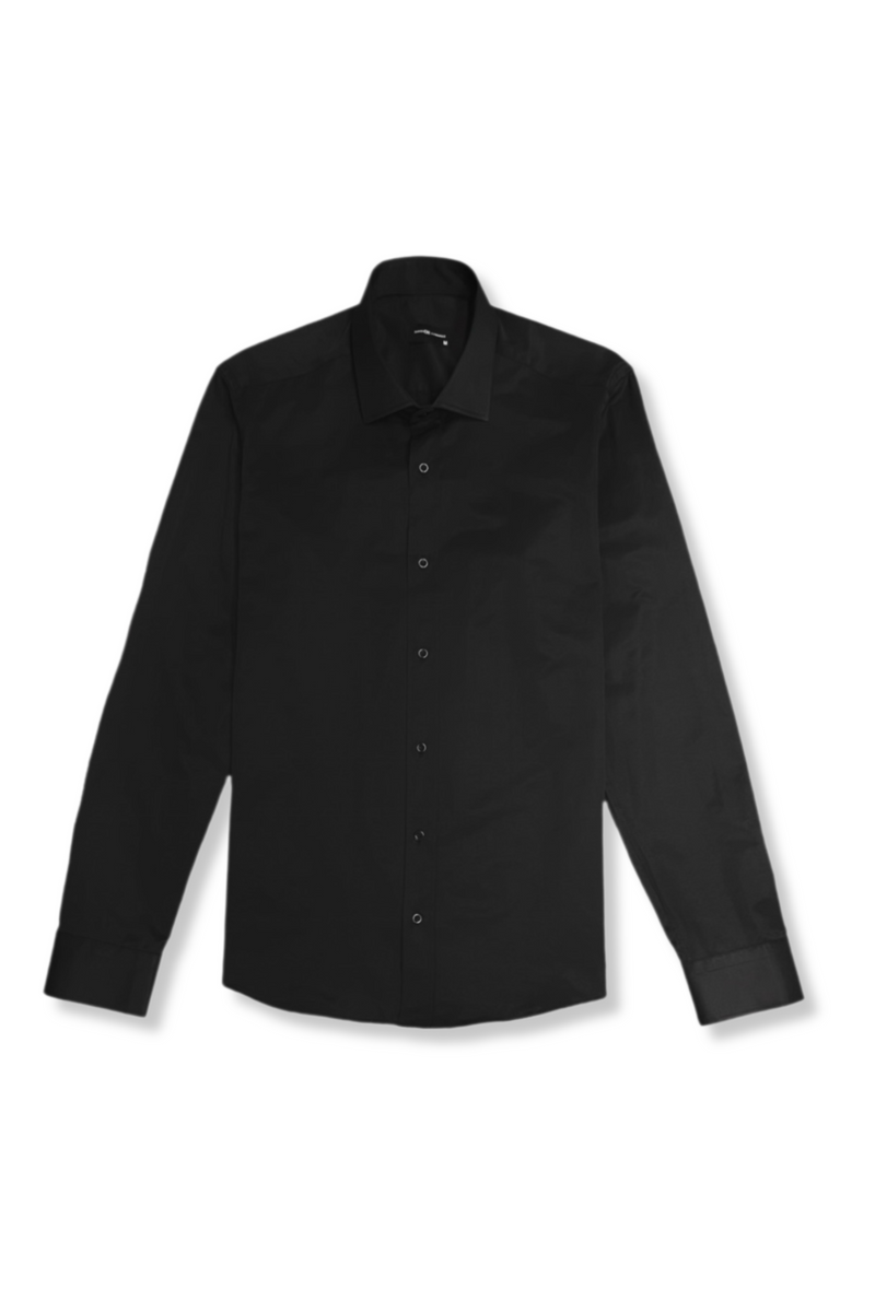 Dole Slim Fit Dress Shirt Large / Black