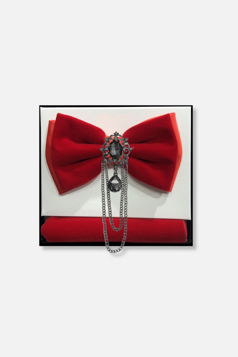 Bayne Brooch Velvet Bow Tie