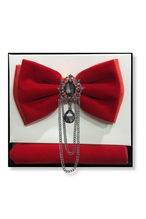 Bayne Brooch Velvet Bow Tie