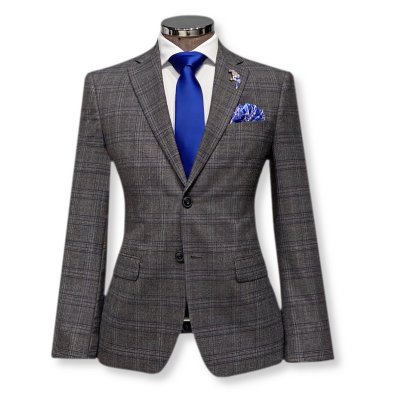 Klive Plaid Suit