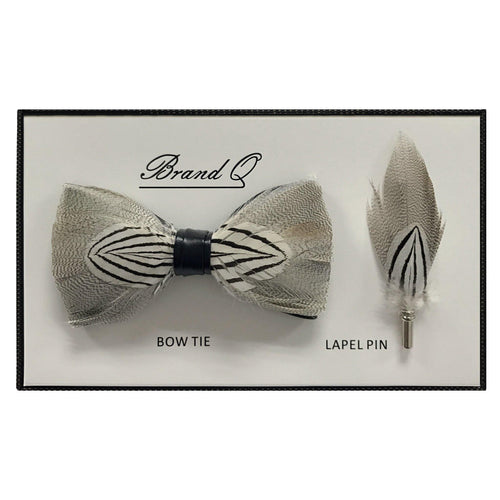 Burlin Feather Bow Tie - New Edition Fashion