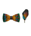 Burlin Bird Feather Bow Tie