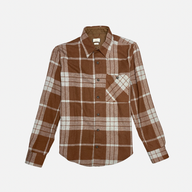 Vecchi Plaid Flannel Shirt