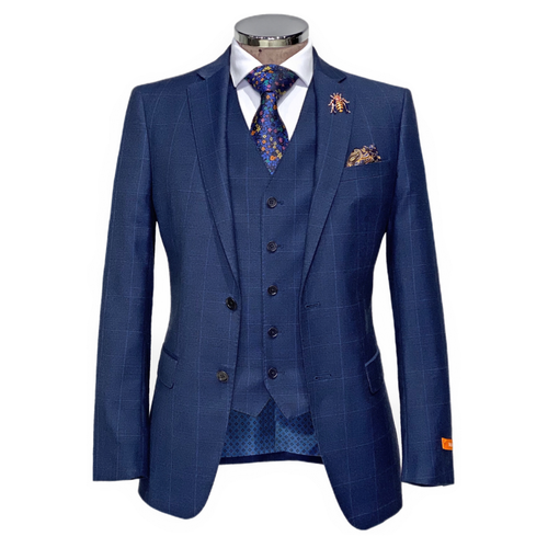 Varg Plaid Vested Suit - New Edition Fashion