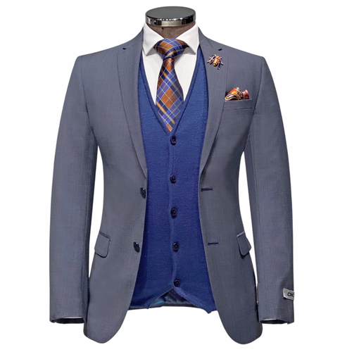 Danveer Micro Checkered Suit