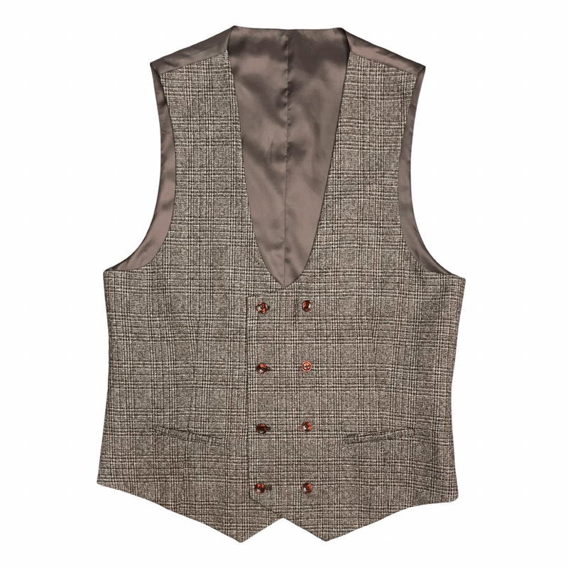 Andrew II Vested Tweed Plaid Suit