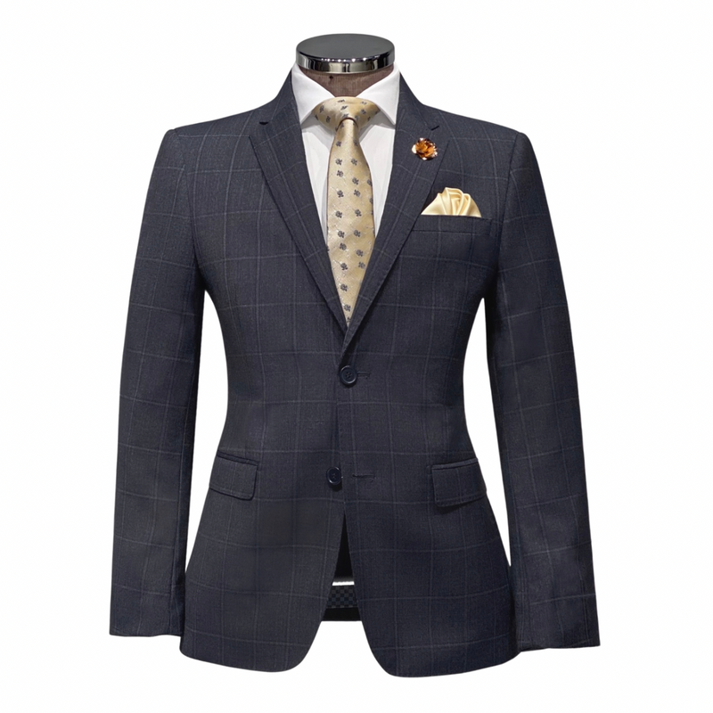 Davin Windowpane Suit