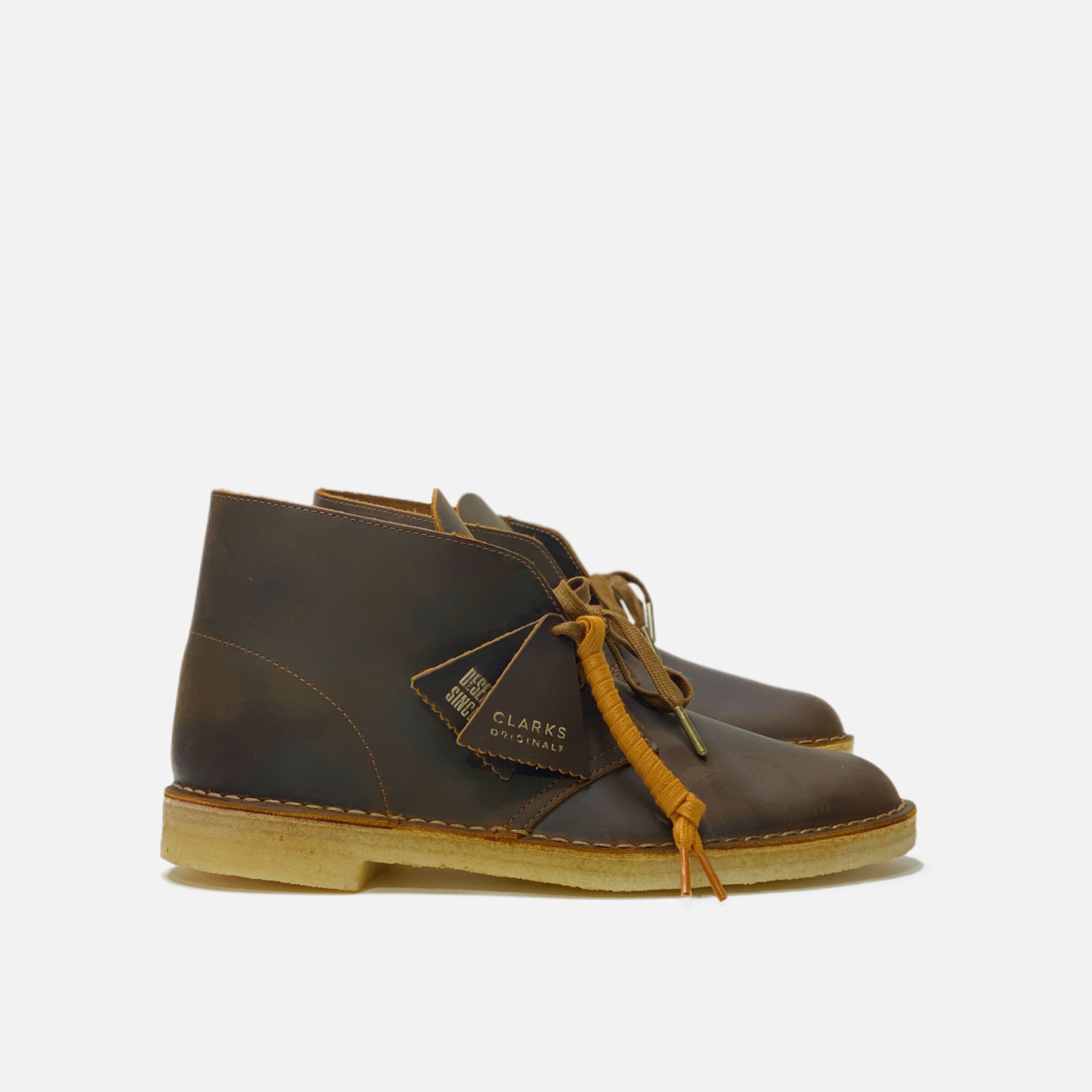 Clarks desert beeswax leather on sale