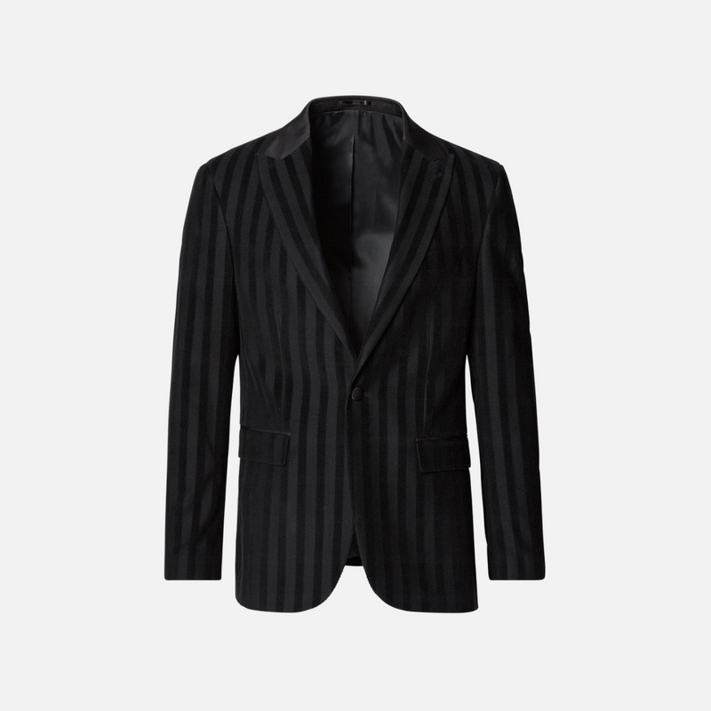 Rayfield Velvet Striped Slim Fit Blazer