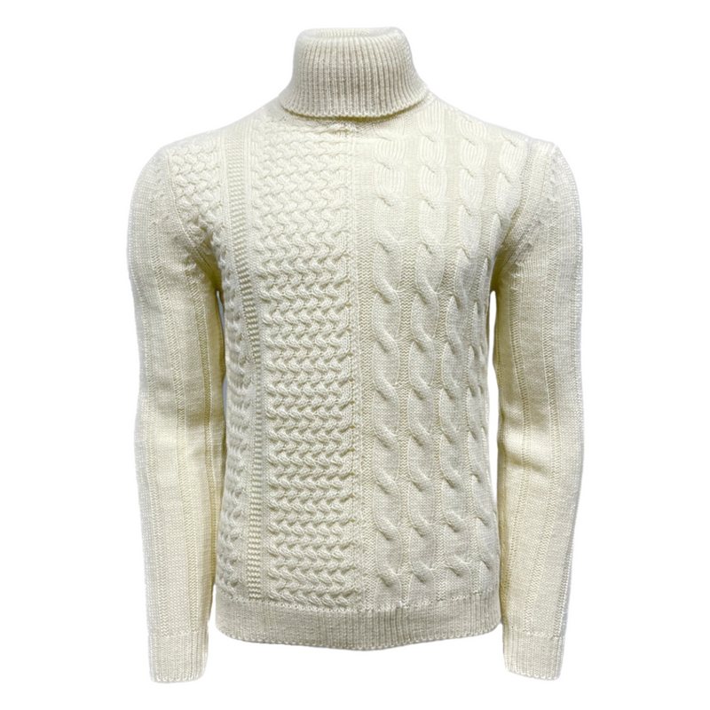 Maglia Cable Knit Turtleneck Sweater