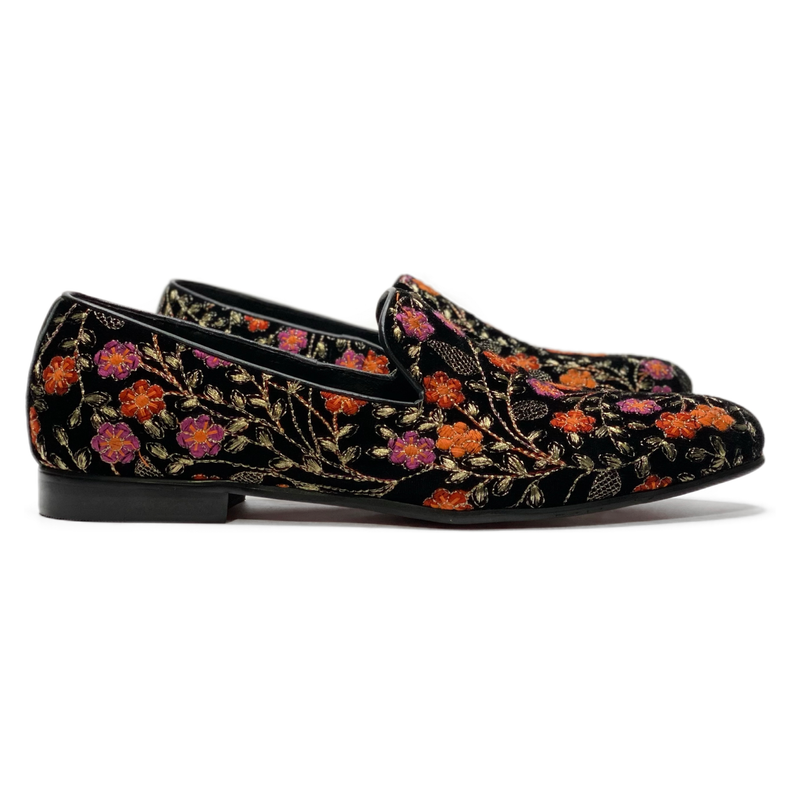 Felipe Floral Smoking Slipper