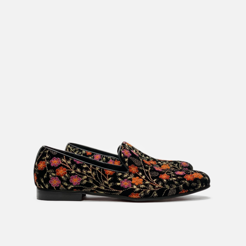 Felipe Floral Smoking Slipper