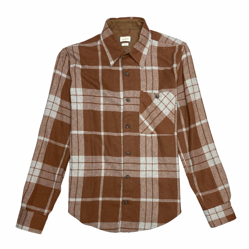 Vecchi Plaid Flannel Shirt