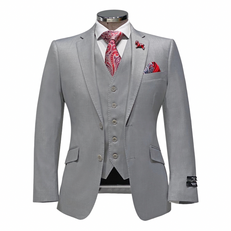 Salisberry Solid Vested Suit