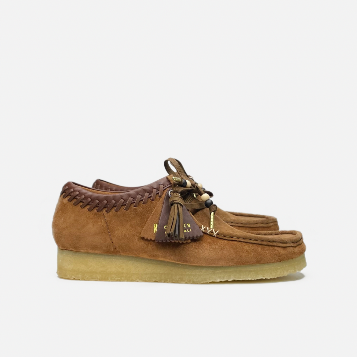 Clarks Wallabee Dark Tan Combination 9