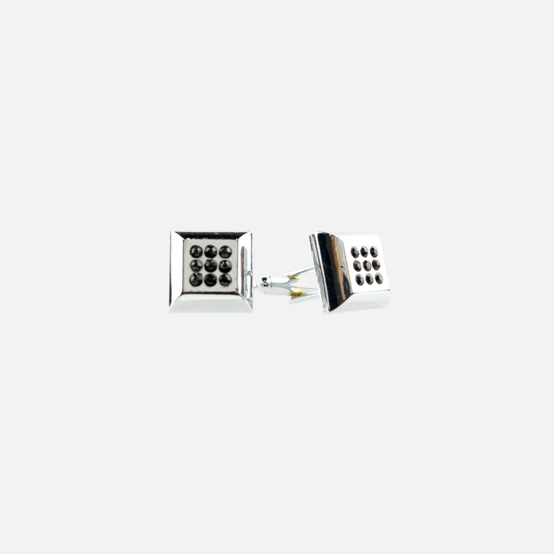 Corture Square Crystal Cuff Links