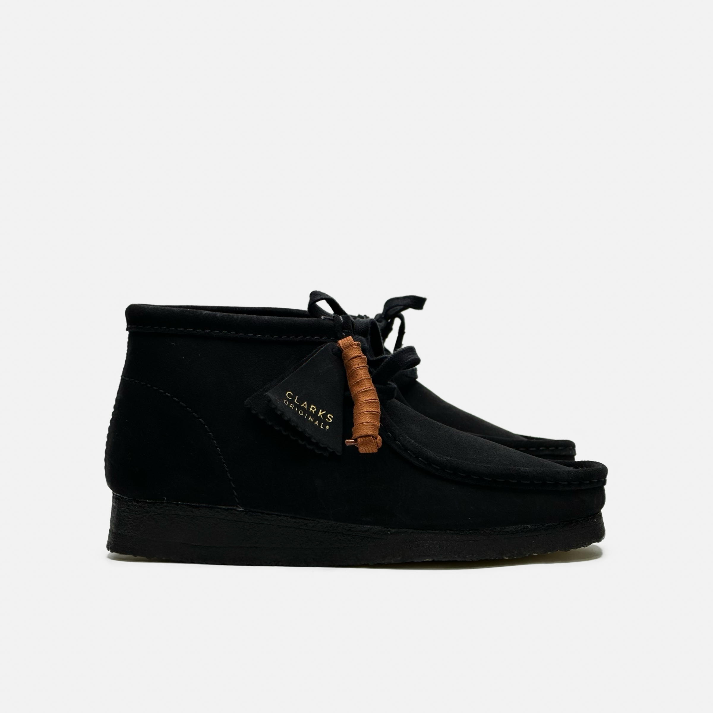CLARKS ORIGINALS Wallabee ブラックスエード 8½ G Clarks Originals Wallabee Boot Men's Black Suede 26155517